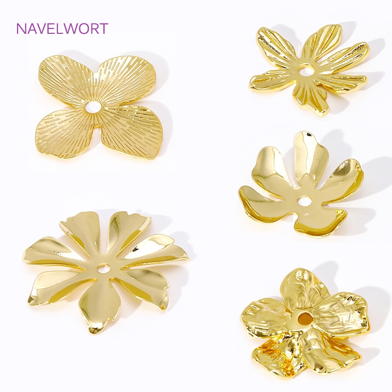 18K vergulde grote bloemkralen - Embellishment Crafts recensie en prijs