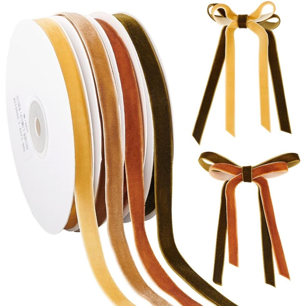 4 rollen 4 kleuren enkelzijdig - Velvet Ribbon Roll recensie en prijs